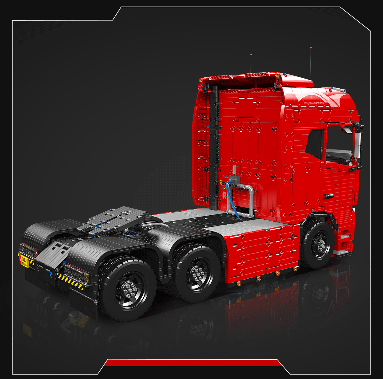 Mould King 19015 FH16 Remote Controlled Pneumatic Tractor Truck Building Set | 4,608 Pcs