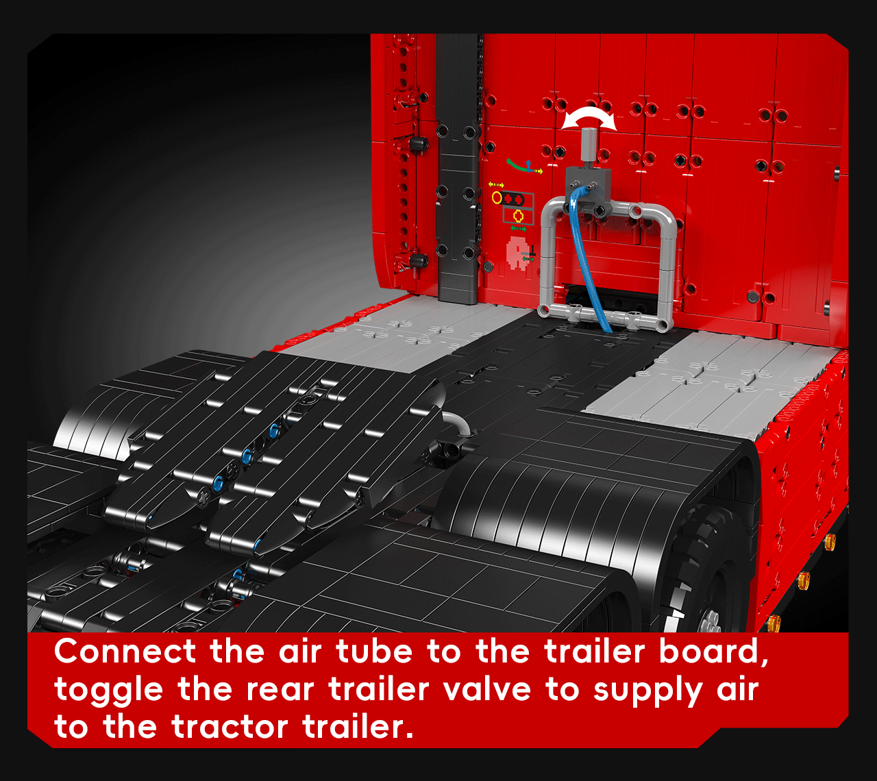 Mould King 19015 FH16 Remote Controlled Pneumatic Tractor Truck Building Set | 4,608 Pcs