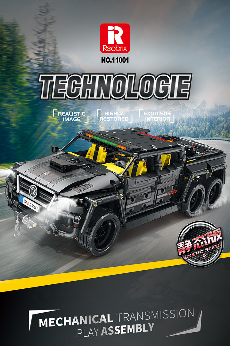 RB11001 Brabus G700 6x6 off road RC 2162pcs