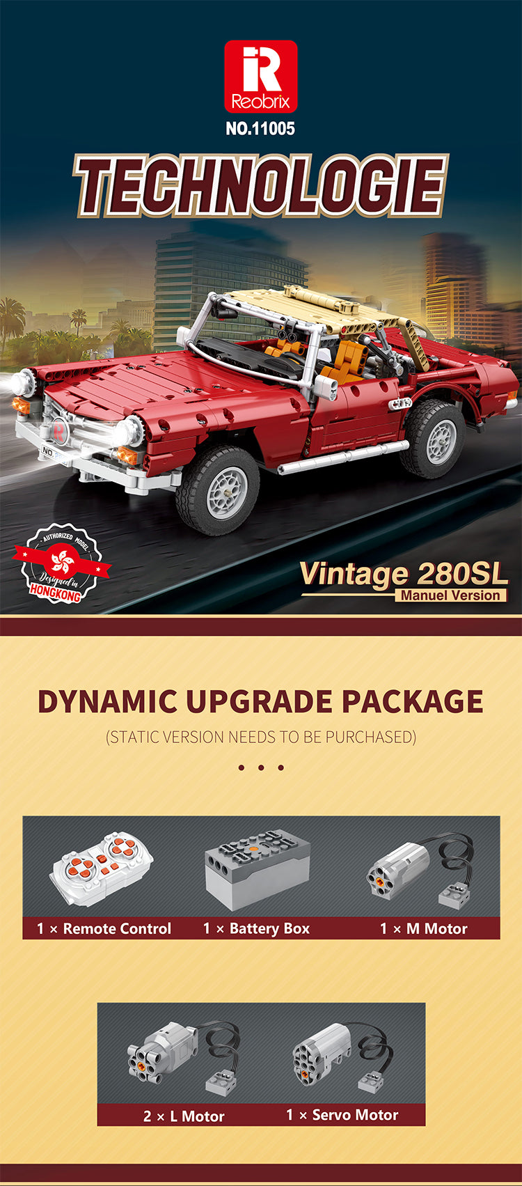 RB11005  Vintage 280SL RC 1578pcs