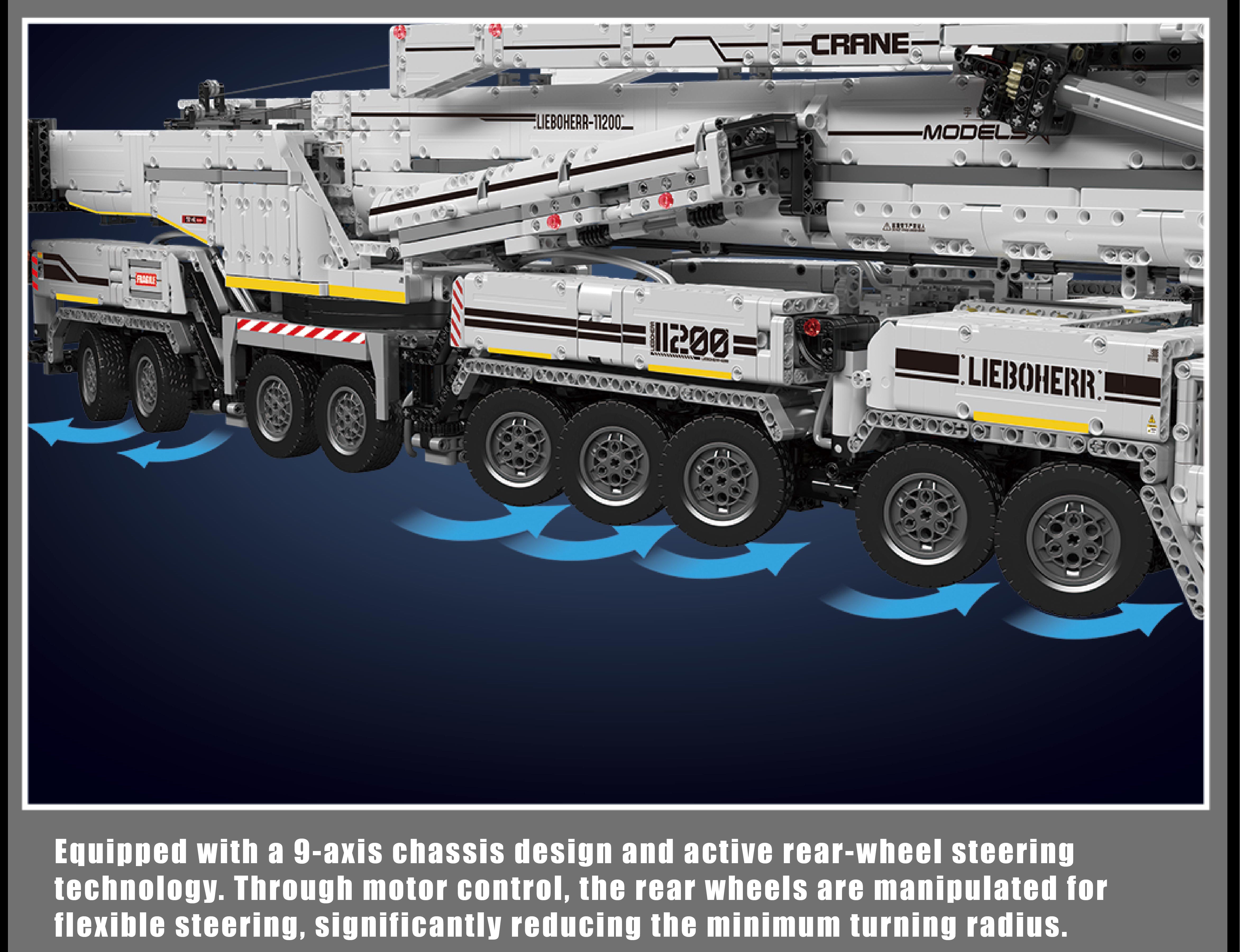 Mould King 17007 Ultimate Liebherr LTM 11200 Remote Controlled Crane Building Sets | 8,506 Pcs