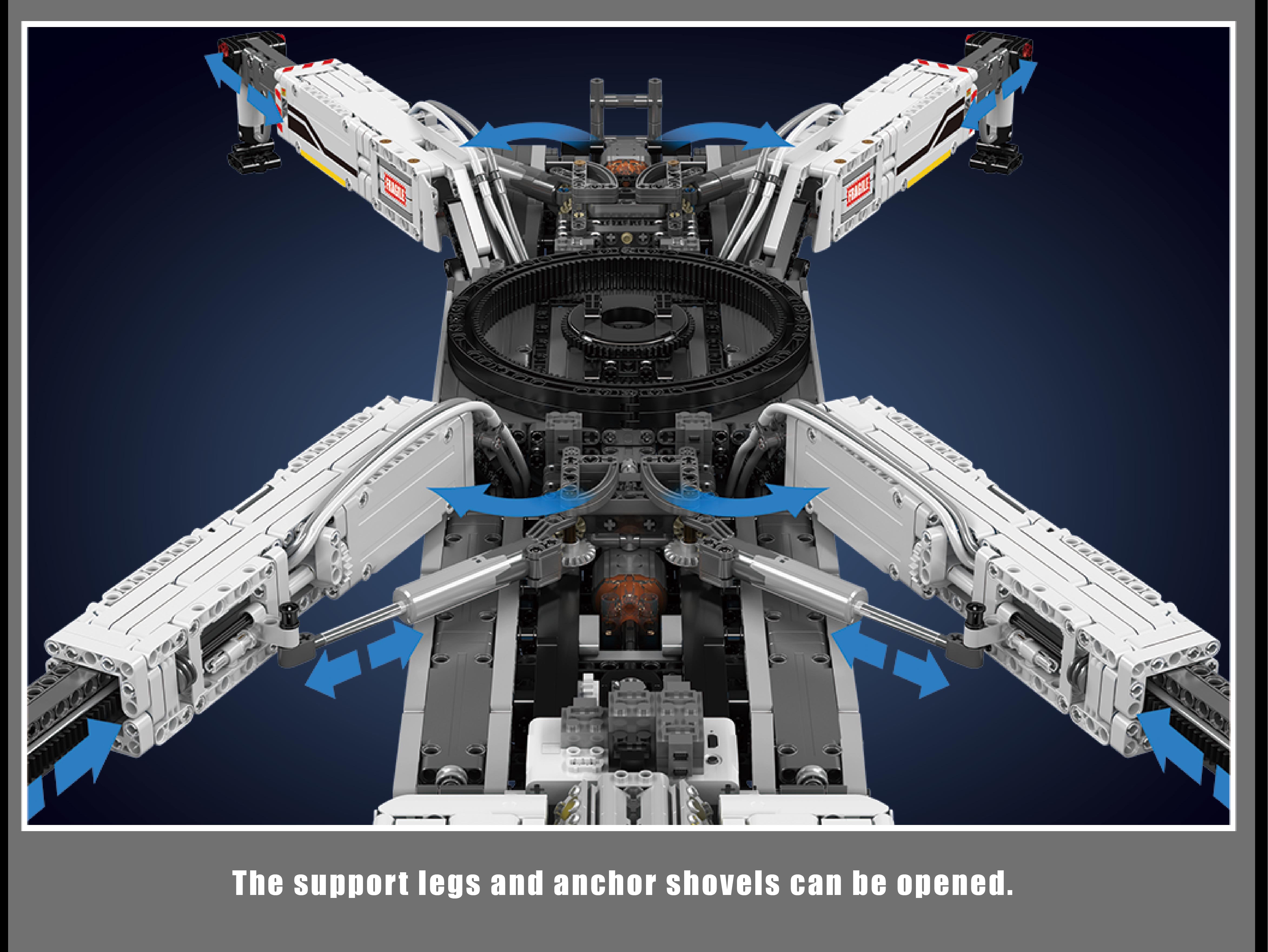 Mould King 17007 Ultimate Liebherr LTM 11200 Remote Controlled Crane Building Sets | 8,506 Pcs