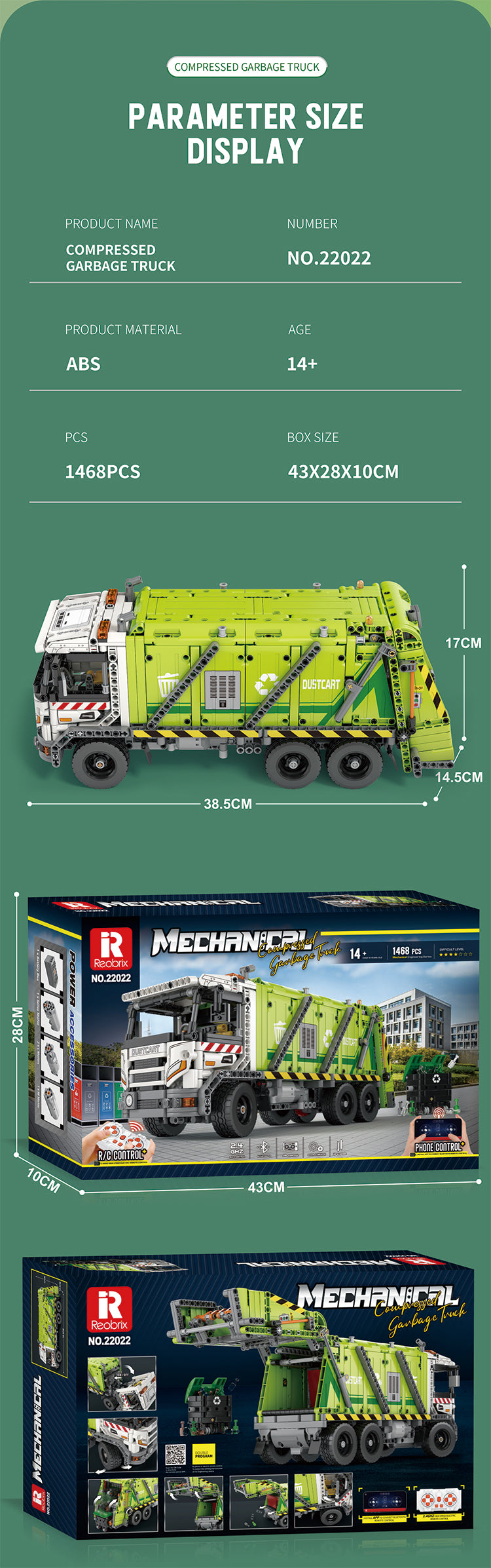 RB22022 Compressed Garbage Truck