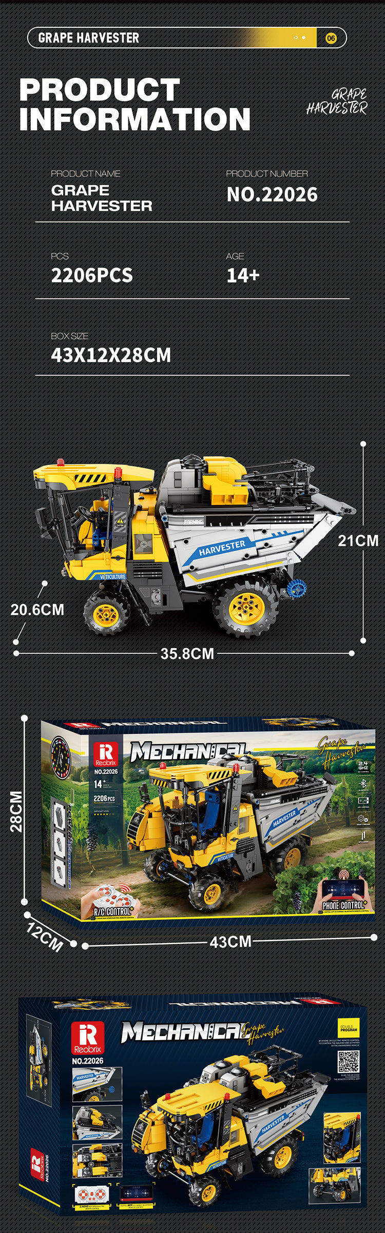 RB22026 Grape Harvester