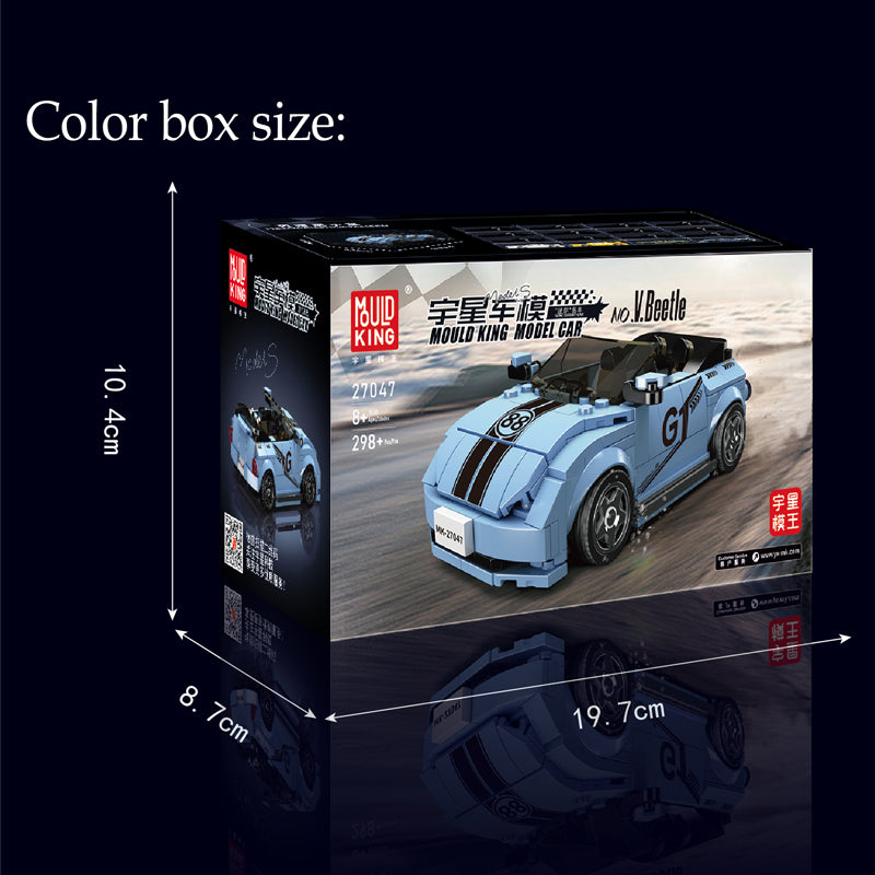 Mould King 27047 VW Beetle GT Car Model Building Set | 298 Pcs