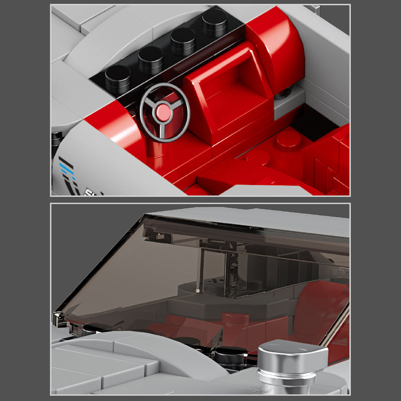 MK27050Mould King 27050 Silver Martin 007 Supercar Building Set | 348 Pcs
