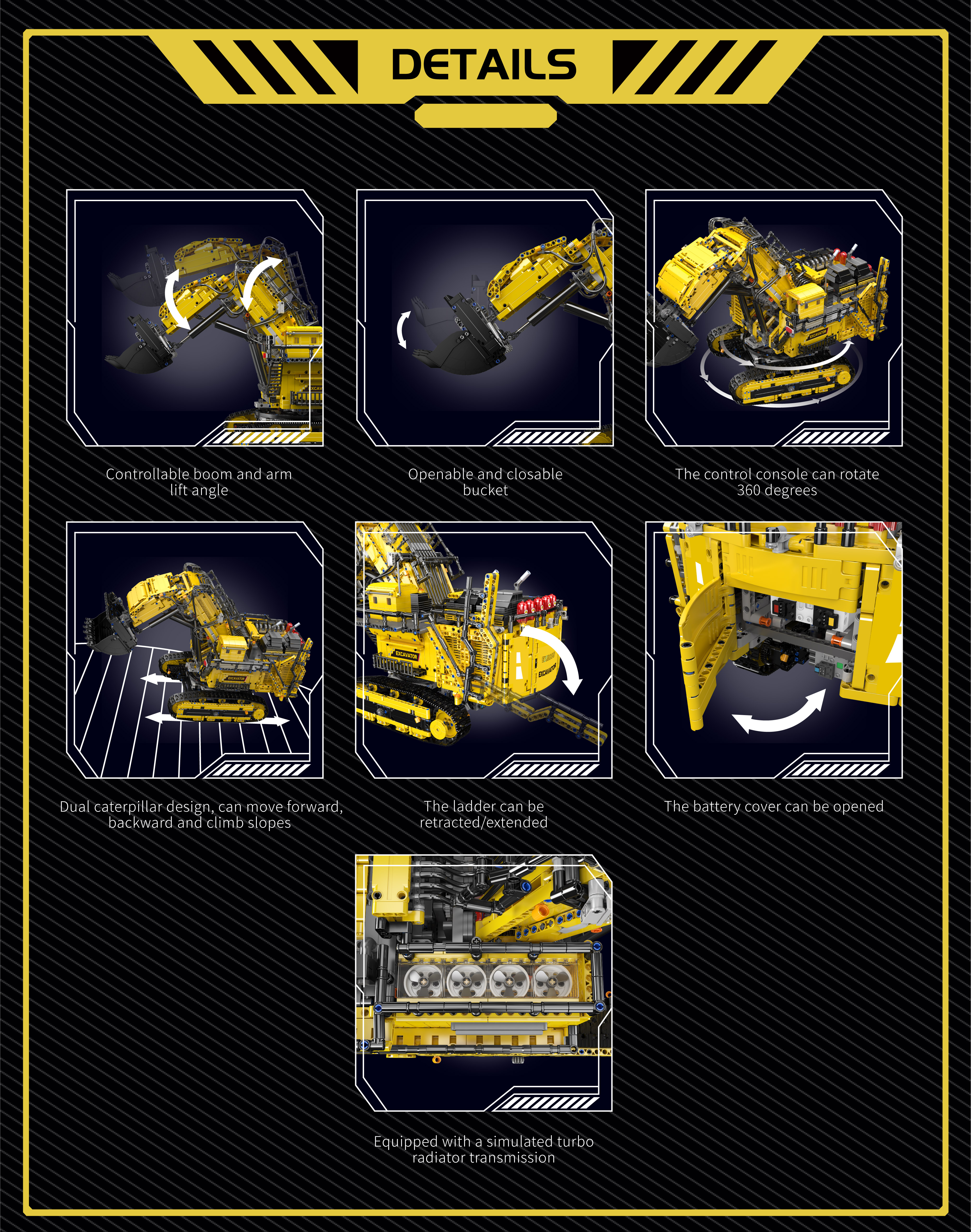 MOULD KING 17070 Liebherr R 9800 Mining Excavator Building Sets | 4,767 PCS