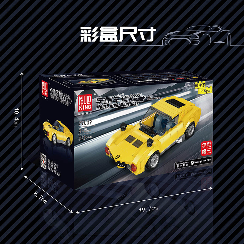 MOULD KING 27039 Italian Bull Miura Car Model Building Set | 321 PCS
