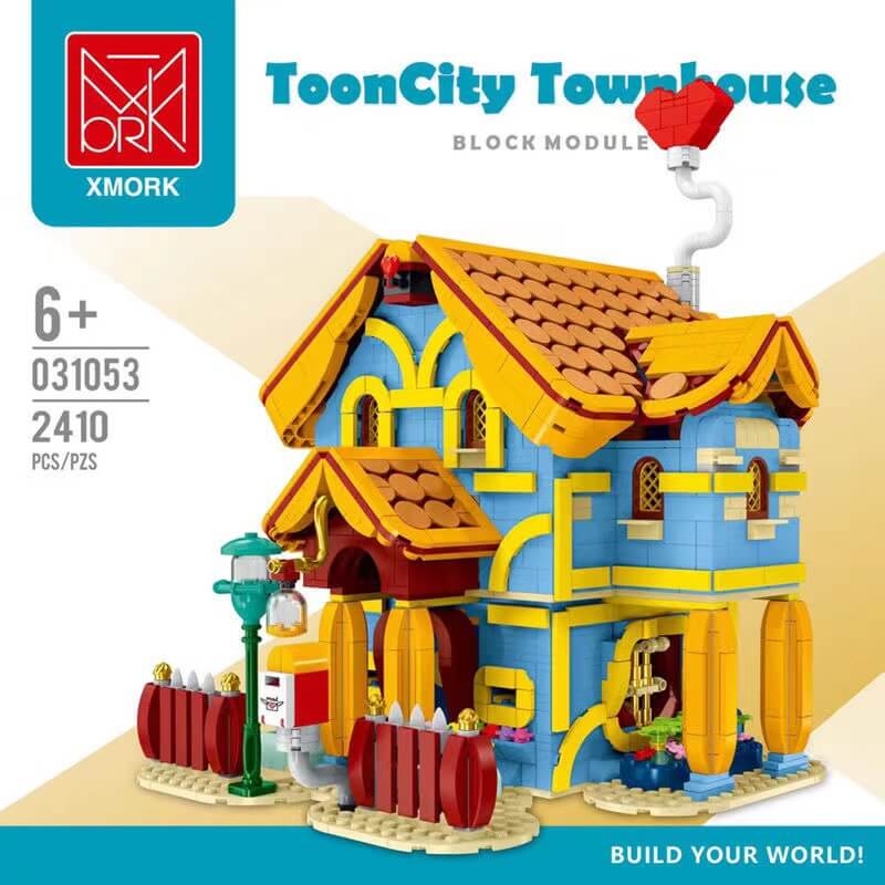 MORK MODEL 031053 ToonCity Townhouse 2140pcs